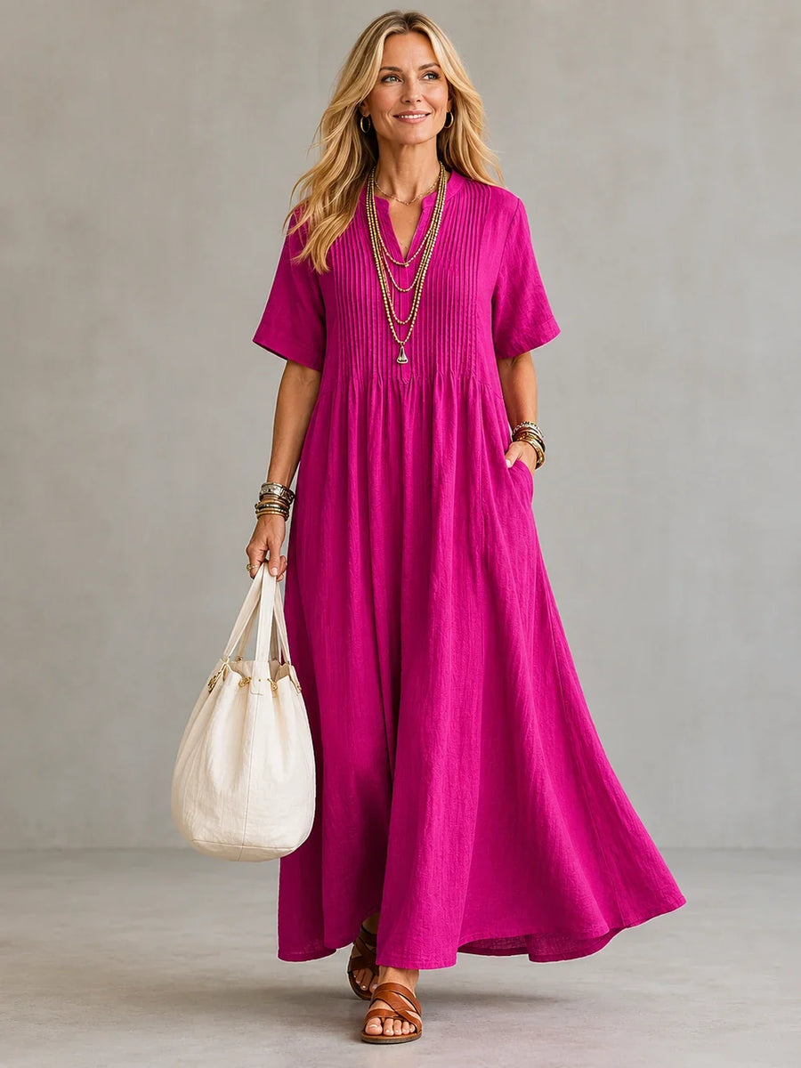 Genesis™ Flowing V-Neck Maxi Dress